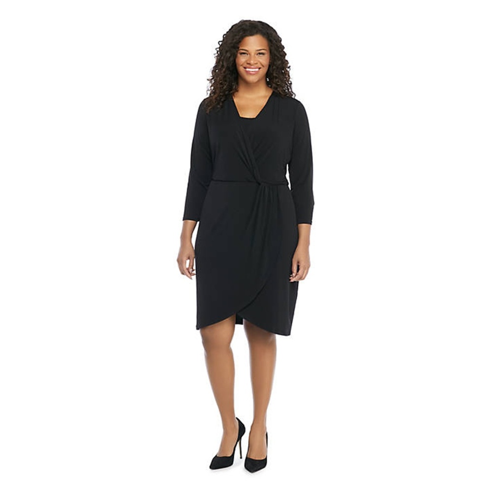 NWT The Limited Black Cinch Tulip Hem Dress 3X